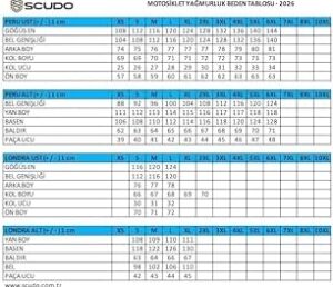 Scudo Peru Siyah Alt Motosiklet Yağmurluğu