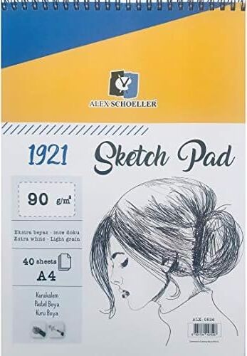 Alex Schoeller A4 90 gr Spr Sketchpad 40.lı Defter ALX-0526