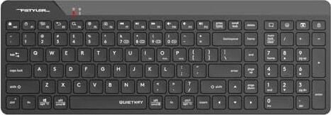 FBK23 As Bluetooth+2.4ghz Kablosuz Q Türkçe Fn-Multimedya Sessiz Ultra Ince Özellikli Emoji Tuşlu ve Uyku Engelle Modlu Siyah Klavye