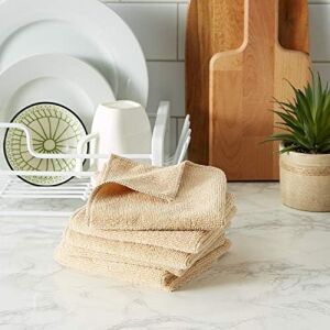 Dıı Mikrofiber Çok Amaçlı Temizlik Bezi, Mutfak, Bulaşık Makinesi, Araba, Toz Alma, Kurutma, Bez Için Mükemmel, 30,5 x 30,5 Cm, 6 Adet, Boz Kahverengi