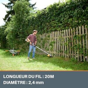 WA0209 WG185E/WG186E Için 2.4mm 20 Metre (5x 4m) Pro-Grade Spiral Burgulu Yedek Misina
