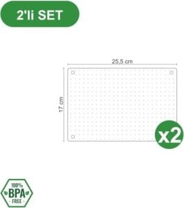 Modüler Organizer Set Çekmece Içi Dolap Içi Düzenleyici Organizer Kristal (2'li Set)