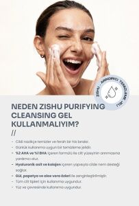 Zishu Arındırıcı Temizleme Jeli – Akneye Eğilimli, Yağlı, Karma ve Kuru Ciltler Için