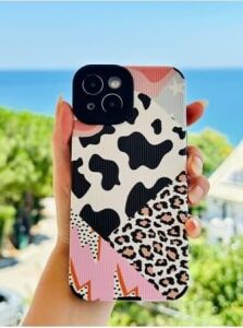 Iphone 13-14 ile Uyumlu Kaplama Tasarımlı Esnek Silikon Kılıf