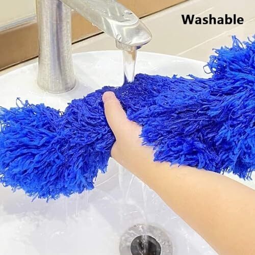 240 cm Teleskopik Uzatılabilir Mikrofiber Yumuşak Başlıklı Toz Alma Fırçası, Püskülü Bükülebilir Dip Köşe Başlık, Boşluk Temizleme ve Almak Için Uzayabilir Fırça