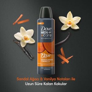 Men Care Advanced Erkek Deodorant 72 Saat Koruma Sandalwood 150 ml