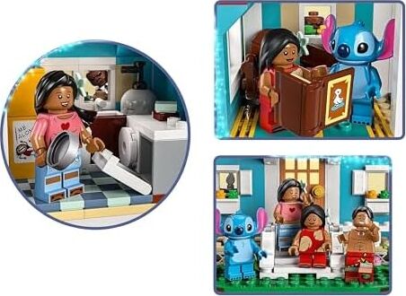 Lilo ve Stiç Plaj Evi 43268-9 Yaş Üzeri Prenses Seven Kız ve Erkek Çocuklar Için 6 Odası ve Çatı Gözlemevi Olan Uzay Gemisi ve 5 Minifigür Içeren Yaratıcı Oyuncak Yapım Seti (834 Parça)
