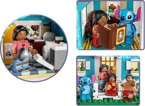 Lilo ve Stiç Plaj Evi 43268-9 Yaş Üzeri Prenses Seven Kız ve Erkek Çocuklar Için 6 Odası ve Çatı Gözlemevi Olan Uzay Gemisi ve 5 Minifigür Içeren Yaratıcı Oyuncak Yapım Seti (834 Parça)