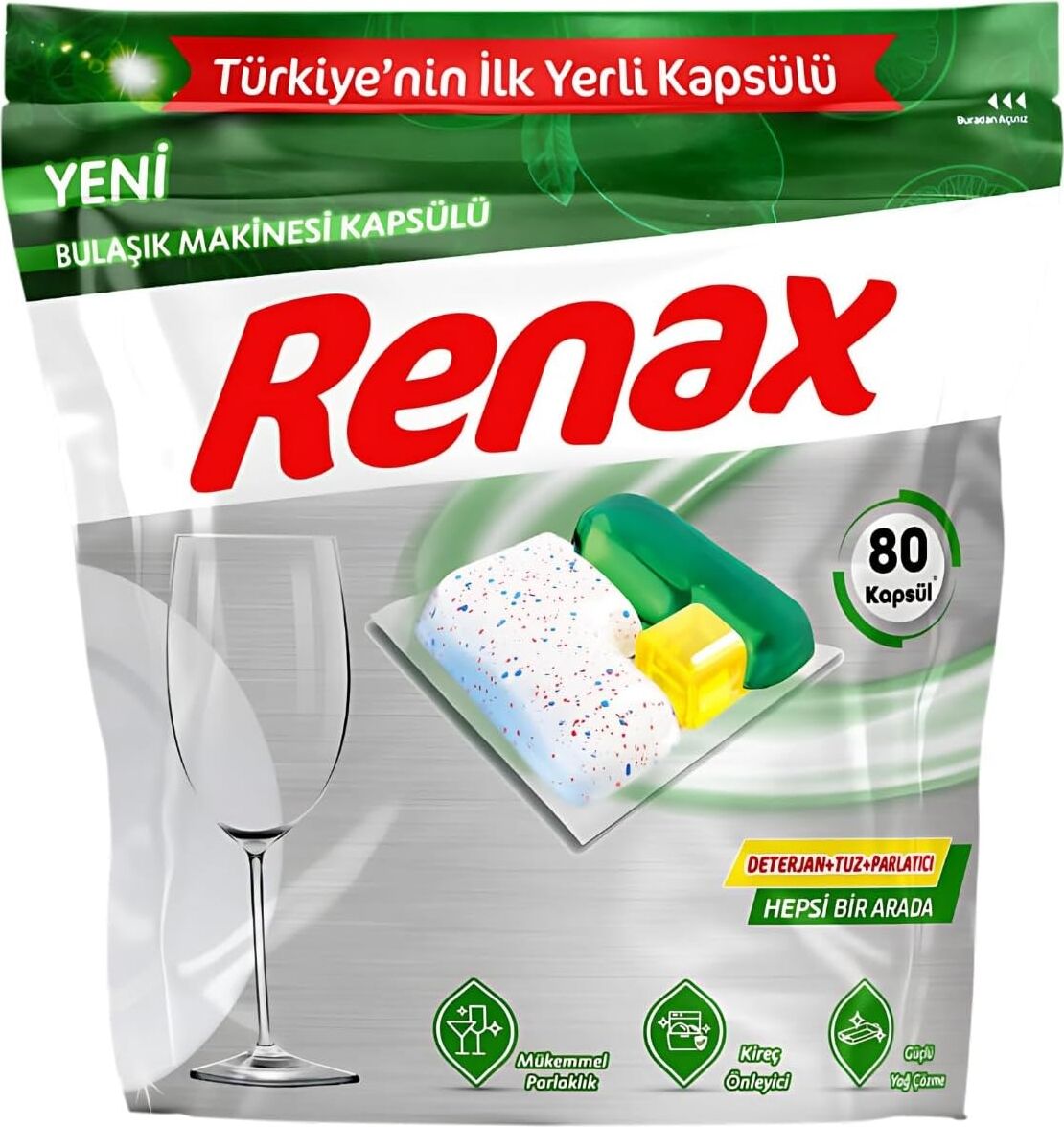 Bulaşık Makinesi Kapsülü, 80'li Paket
