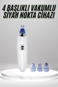 4 Başlıklı Pilli Vakumlu Siyah Nokta Temizleyici Akne ve Sivilce Önleyici