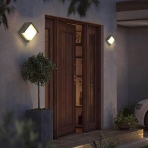 Modern LED Duvar Aplik, 15W, 1500 Lümen, 3200K, Gün Işığı, IP44, Siyah, Modern Tasarım LED Aplik Iç ve Dış Mekan Duvar Lambası Cata Dominik Gün Işığı Bahçe Duvar Apliği