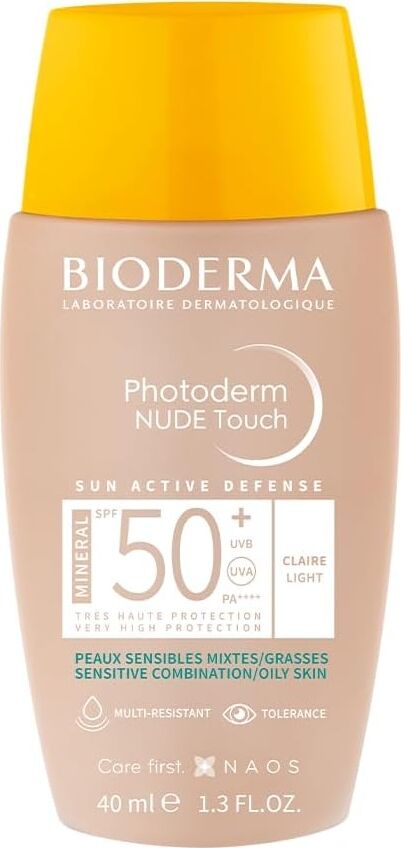Photoderm Nude SPF50+ Light Karma Yağlı Ciltler Kapatıcı Etkili Çok Yüksek Korumalı Renkli Güneş Kremi 40 ml