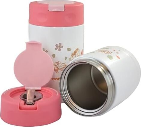 Çelik Içli Termos 500 ml Pembe Çelik Kaşık Ile TX-6129