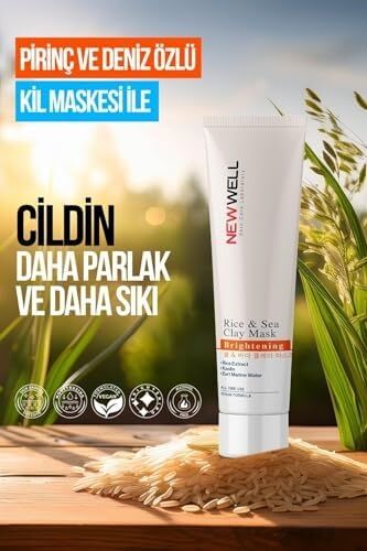 Rice & Sea Clay Mask Pirinç ve Deniz Özlü Kil Maskesi 100 Ml, T1214