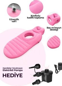 Hamile Uyku Minderi Tam Vücut Destekli Ergonomik Gebelik Yan Yatma Yatağı