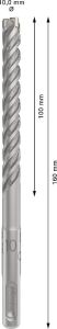 1x Pro Sds Plus-5x Kırıcı Delici Delme Ucu (Donatılı Beton, Beton, Ø 10,00 Mm, Professional Aksesuar Kırıcı Delici)