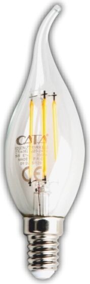 1 Adet Cata Ct 4064 Kıvrık LED Rustik Ampul 7W 3200K Gün Işığı E14 Duy