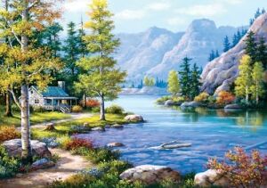 Göl Kıyısında 1000 Parça Puzzle