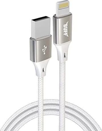 Buff BL71 USB To Lightning 2.4A 1.2m Örgülü Data ve Şarj Kablosu (Beyaz)