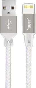 Buff BL71 USB To Lightning 2.4A 1.2m Örgülü Data ve Şarj Kablosu (Beyaz)