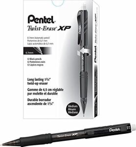 0.7 mm Metal Klipsli Büyük Boy Silgili Versatil Siyah