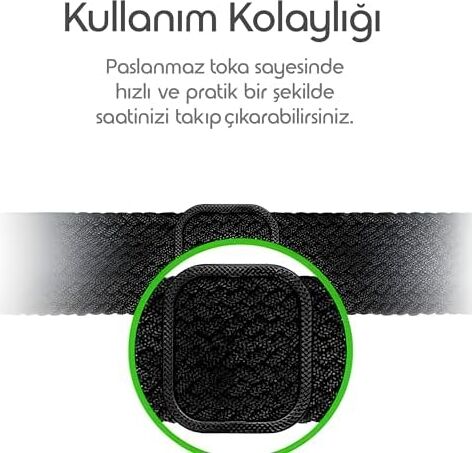 Xiaomi Redmi Watch 6/5/4/mi Band 10 Pro/9 Pro/8 Pro ile Uyumlu Örgü Kordon Konforlu Mi Band 10 Pro Kordon Terletmeyen Elastik Kumaşlı Redmi Watch 6 Kordonu