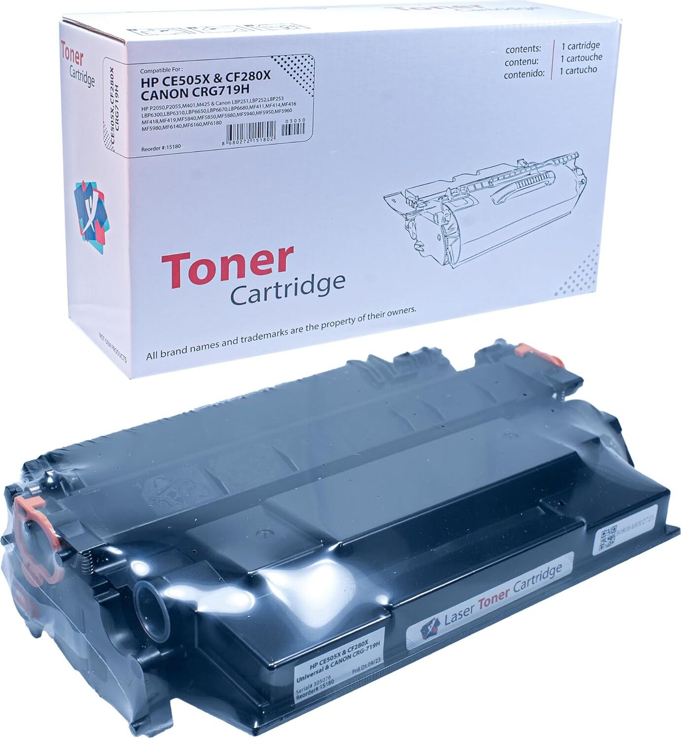 Ysy P2055D P2055DN P2055X CE505X CF280X & Can. CRG-719H Yüksek Verimli Muadil Toner