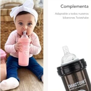 Silikon Anti-Kolik 2'li Biberon Emziği Large 4+ Ay