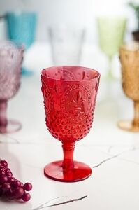 Akrilik Renkli 6lı Kadeh & Su Meşrubat Kahve Yanı Bardağı 450 ml ( Cam Değildir )