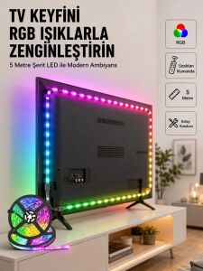 Enerji Tasarruflu Rgb Şerit LED 5 Metre