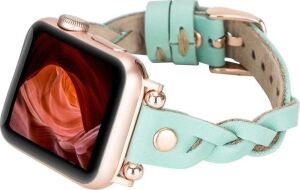 Apple Watch Uyumlu Deri Kordon Wanda 38-40-41MM Rt Brn7