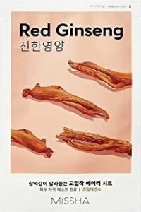 Kırmızı Ginseng Özlü Canlı Görünüm Sağlayan Yaprak Maske (1AD) Airy Fit Sheet Mask Red Ginseng