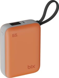 PB120 20000MAH Pd 65W Cep Boyu Kompakt Tasarımlı Dijital Göstergeli Powerbank Taşınabilir Süper Hızlı Şarj Cihazı (Turuncu)
