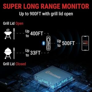 Thermopro TP960 Bluetooth, Digital,tek Problu Profesyonel Et Termometresi