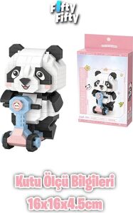 LZ8801 Panda Scooter Block Oyuncak 320 Parça