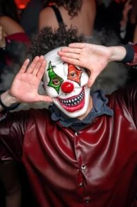 Halloween Maske Palyaço Kırmızı Yeşil
