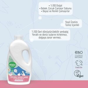 %100 Doğal Bebek Çamaşır Sabunu Kendinden Yumuşatıcılı Bitkisel Deterjan Vegan 1000 ml