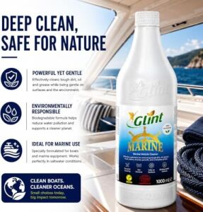 Marine 1 Litre Bitkisel Kimyasalsız Tekne Yüzey Temizleyici Kokusuz Sprey