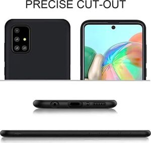 By Conners Galaxy A71 Mat Siyah Silikon + 2 Adet Cam Ekran Koruyucu