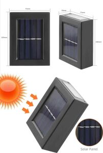 Solar Güneş Enerjili Çift Taraflı Duvar Lambası Çift Taraflı Duvar Lamba Güneş Enerjili