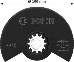 1x Pro Acz 100 Swb Starlock Testere Ucu (Çatı Keçesi, Polistiren Ps, Ø 100 Mm, Professional Aksesuar Çok Fonksiyonlu Makine)