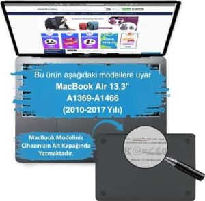 MacBook Air 13 Inç Kılıf Uyumlu A1466 A1369 Ince Hafif Sert Kapak Renkli Desen Darbe Çizilme Koruma Hard Case Karışık