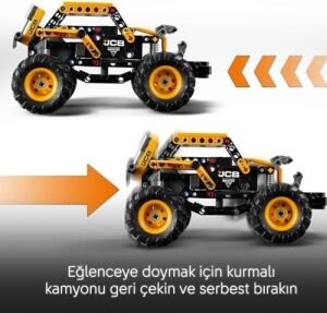 Jam Dıgatron Çek–bırak Oyuncak Kamyon – Yaratıcı Oyunları Seven 7 Yaş ve Üzeri Erkek ve Kız Çocukları Için Araç Yapım Seti, Hediye Fikri 42199 (218 Parça)