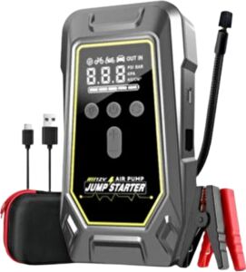Lastik Şişirme Powerbank Özellikli Taşınabilir Cihaz