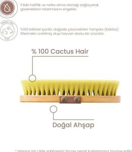 %100 Kaktüs Kılı Pürüsüzleştirici Vücut Fırçası