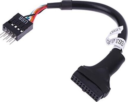 5026 19-20 Pin USB 3.0 To 9 USB 2.0 Çevirici Dönüştürücü Adaptör Kablosu