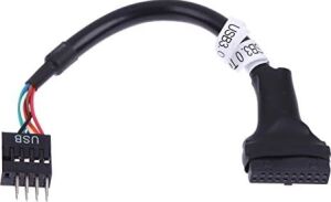 5026 19-20 Pin USB 3.0 To 9 USB 2.0 Çevirici Dönüştürücü Adaptör Kablosu