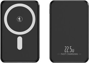 5000 Mah 15W Manyetik Powerbank Siyah Pb-54
