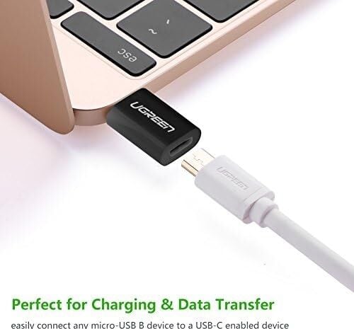 Micro USB To Type-C Dönüştürücü Adaptörü, Siyah
