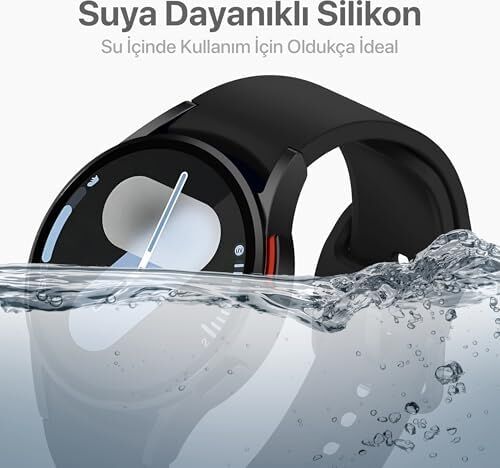 Galaxy Watch 7/6/5/4/fe Serisi (40MM/44MM), Watch 6/4 Classic (47MM/43MM/42MM) ve Galaxy Watch 5 Pro (45MM) Için Konforlu ve Yumuşak 20MM Kavisli Silikon Kordon